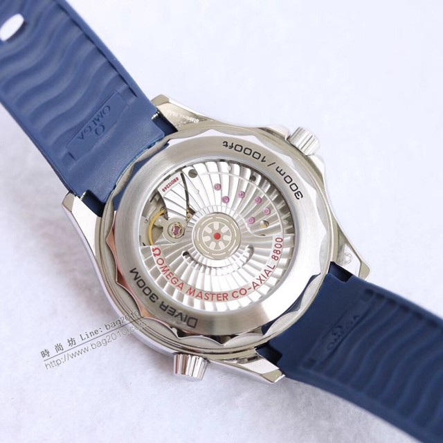 歐米茄高端手錶 高檔陶瓷圈 OMEGA海馬300米複刻男士腕表  gjs1907